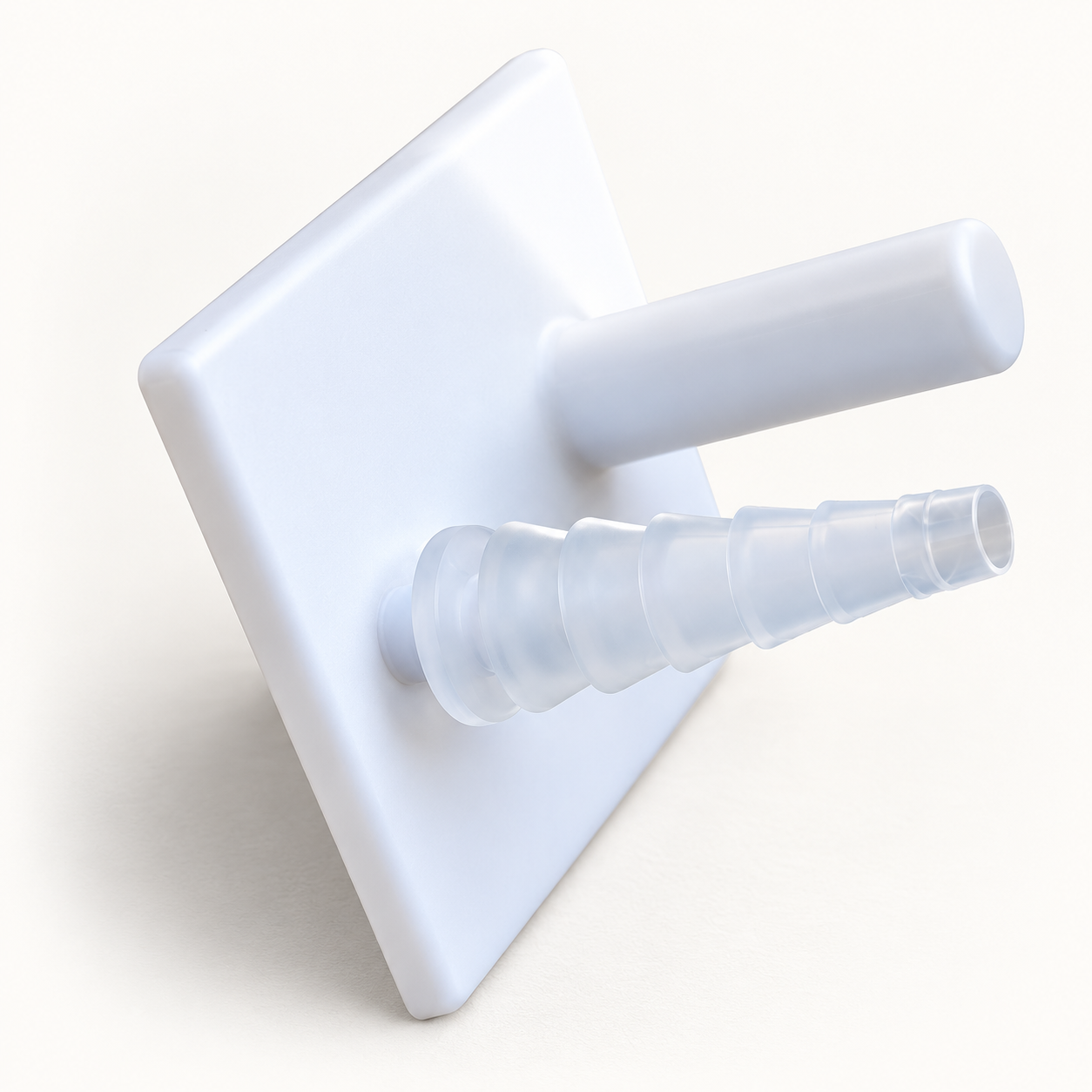 Oxinest device with bag valve mask and suction tube holding points